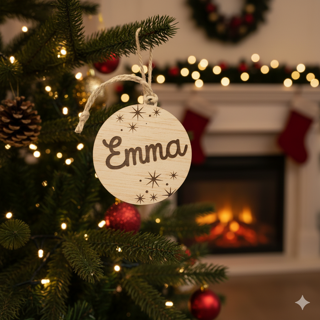 Bola de Navidad con nombre grabado